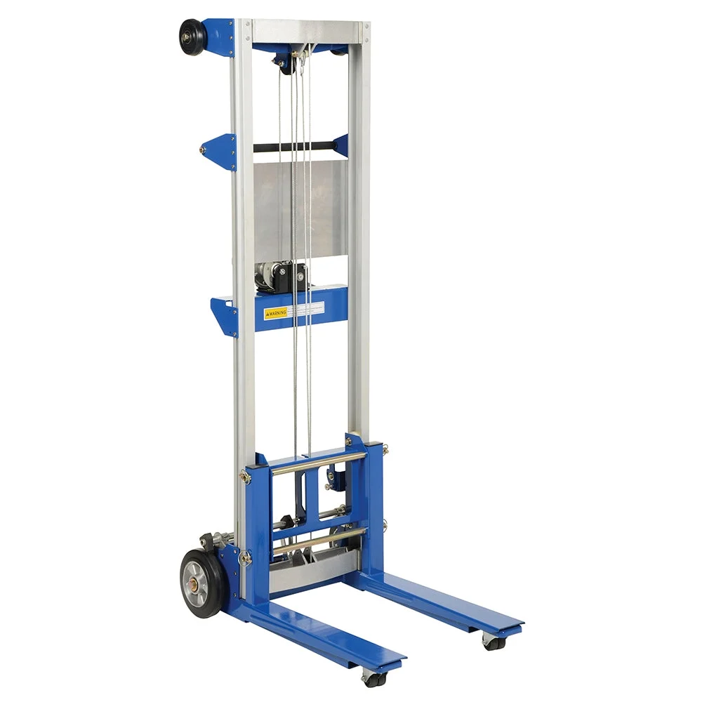 Vestil Winch Lift Truck Fixed Straddle 500 Lb