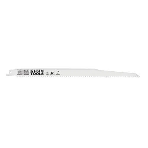 Klein 31761 12 in. Reciprocating Saw Blades 6 TPI 5Pk