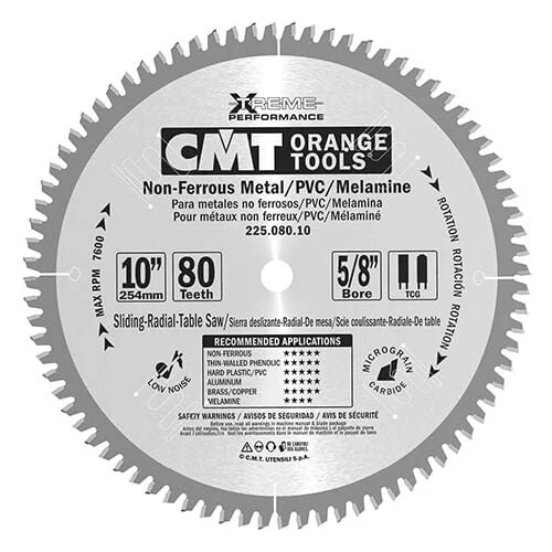 CMT 225.672.10 10 in. Industrial Xtreme Circ Saw Blade
