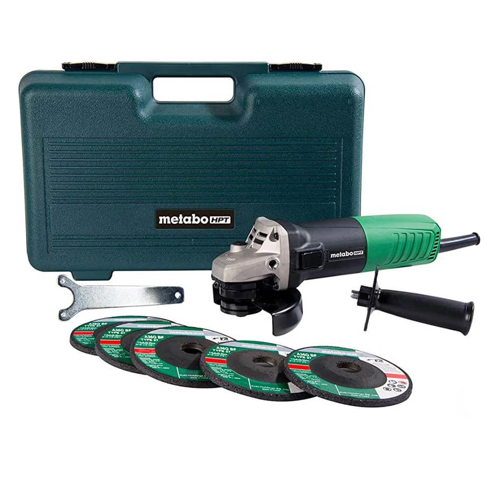 Metabo HPT G12SR4M 4-1/2 in. Angle Grinder w/ Wheels