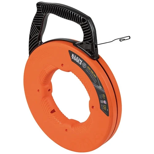 Klein 56333 Steel Fish Tape, 1/8 in. x 120 ft.