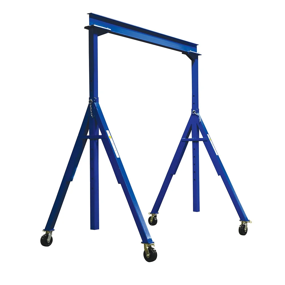 Vestil Adj Height Steel Gantry Crane 8k 20 X 12