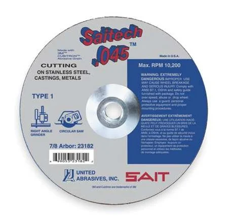 Sait 23174 4-1/2" X .045" X 7/8" Metal Cut-Off Wheel