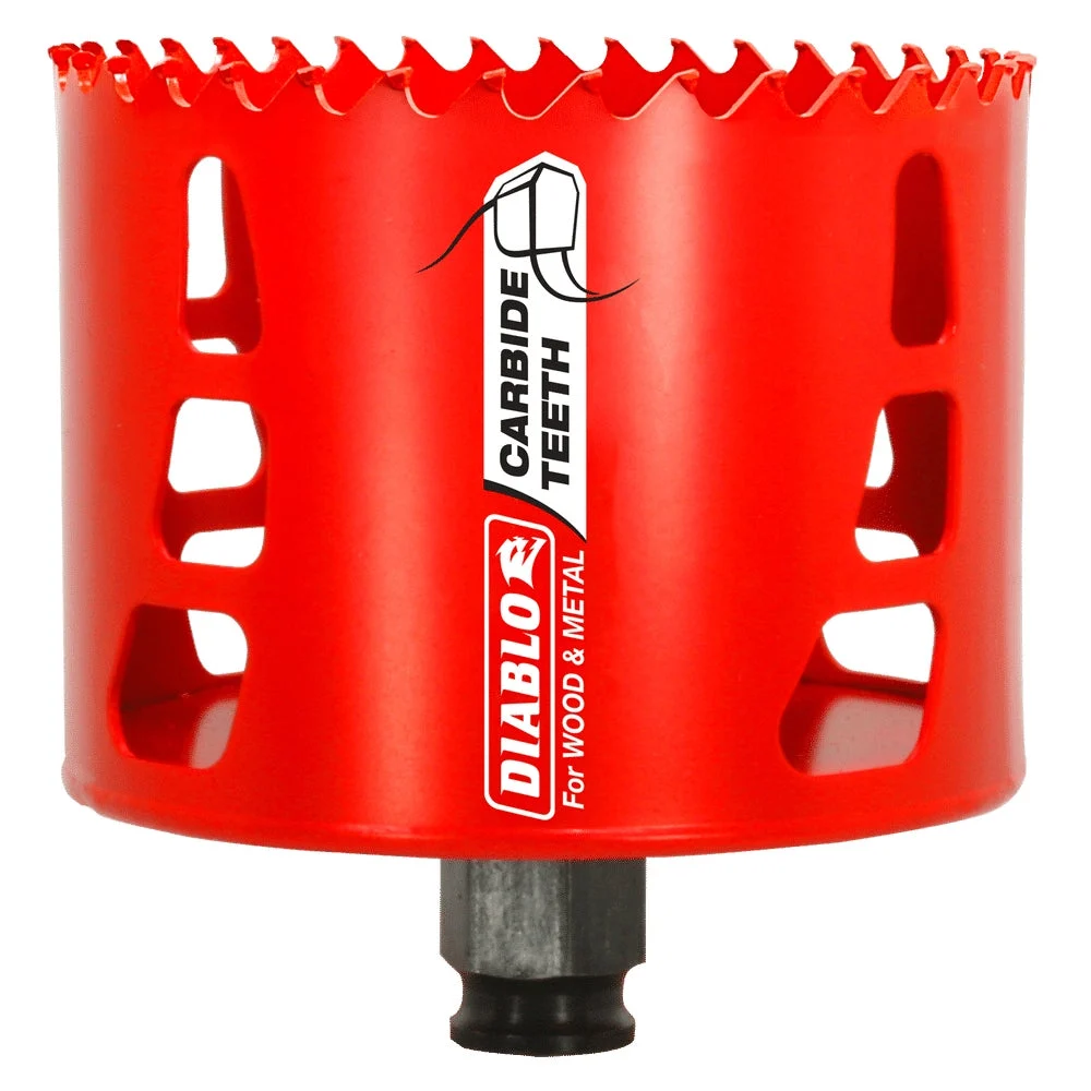 Diablo Tools 3-1/2" Demo Demon Carbide Teeth Hole Saw For Wood And Metal