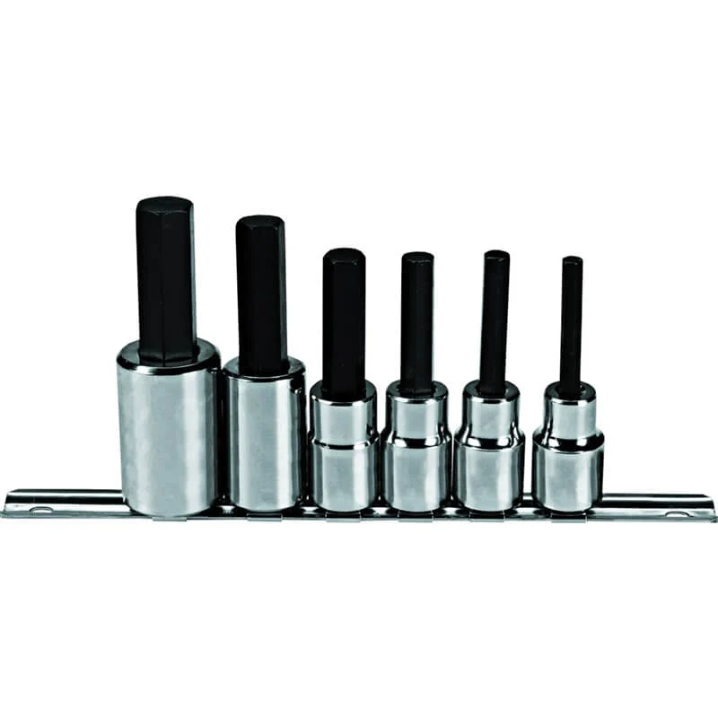 Proto 1/2" Drive 6 Piece Metric Hex Bit Set
