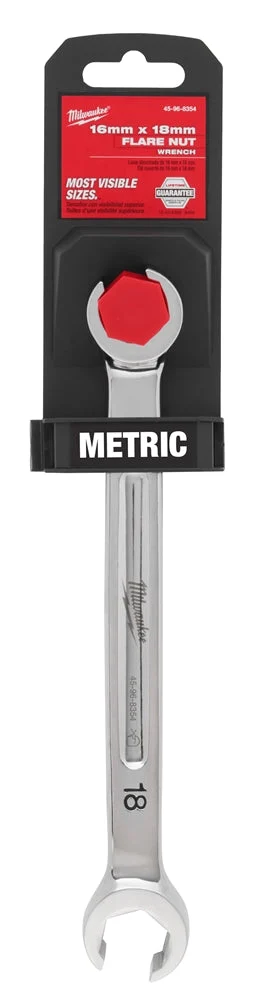 Milwaukee 45-96-8354 16mm X 18mm Double End Flare Nut Wrench