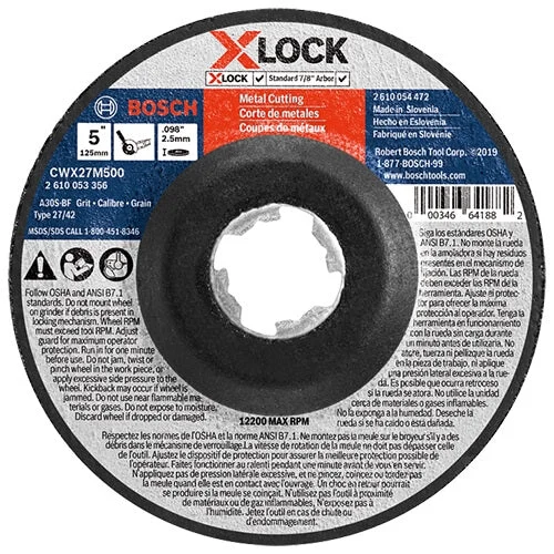 Bosch CWX27M500 X-Lock Cutting T27 5 in. x .098 in.