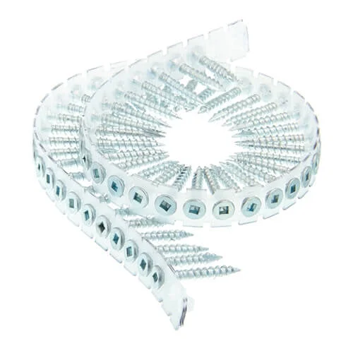 Senco 08L125CBLCTS 8G 1 1-4 in. Zinc Wood Screws