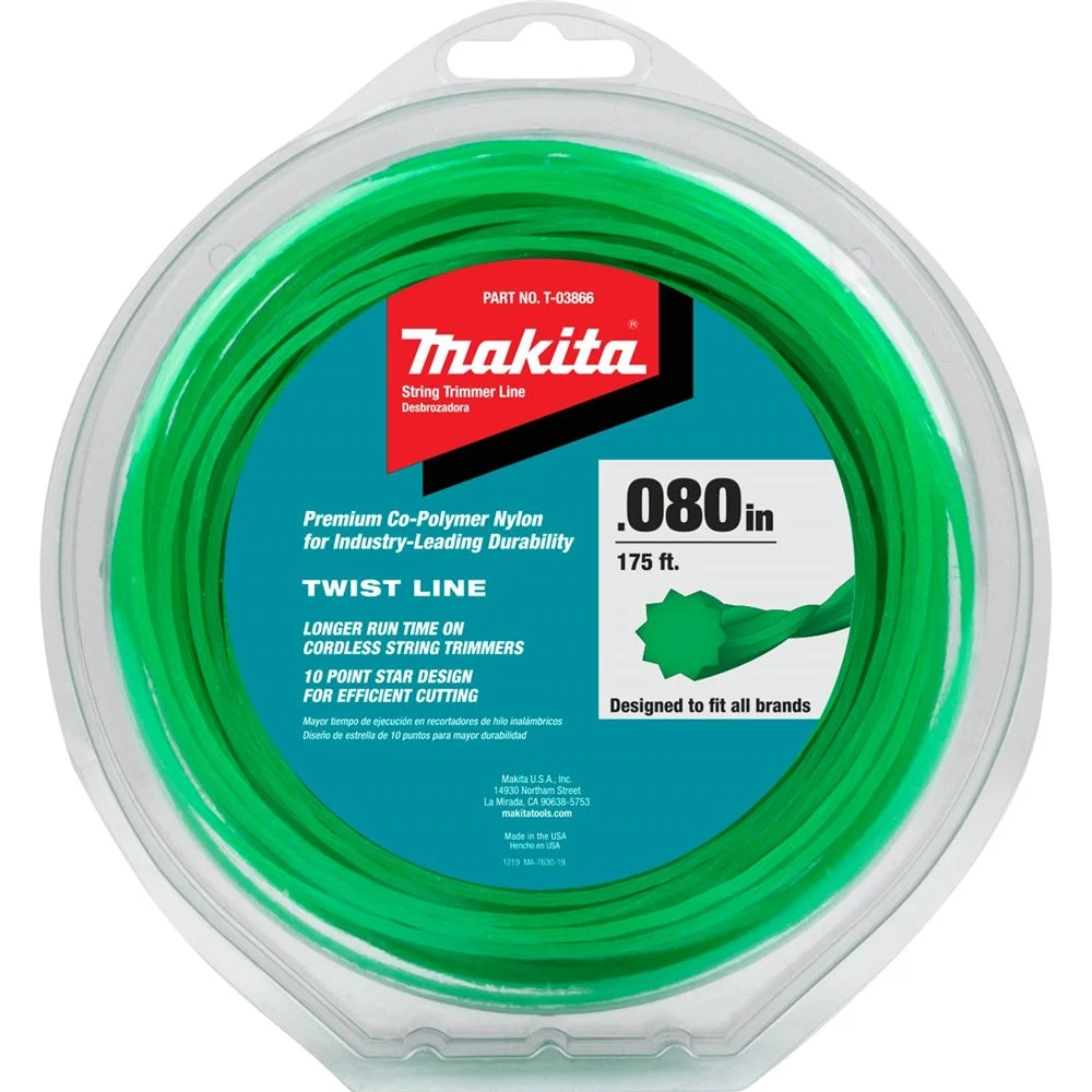 Makita T-03866 Twisted Trimmer Line, 0.080 in., 175 ft.