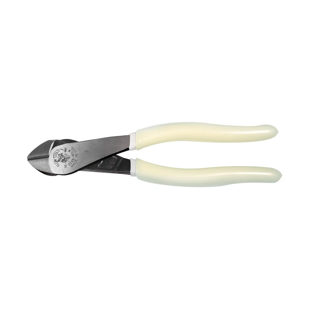 Klein D248-8-GLW Hi-Viz Diagonal Cutting Pliers Angled