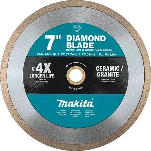 Makita B-69571 7 in. Diamond Blade Continuous Rim