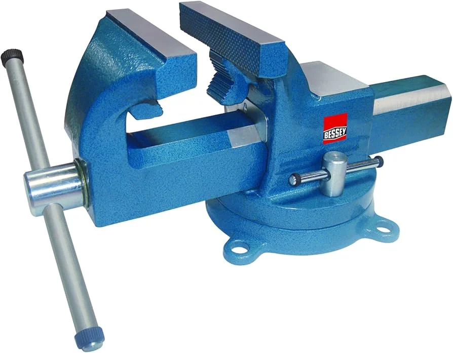 Bessey BV-DF5SB Vise, 5 In., drop forged, pipe jaws, swivel base and anvil included