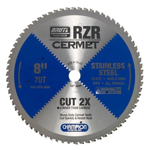 Champion Rzr-8-70-St 8 In. Cermet Circular Saw Blade