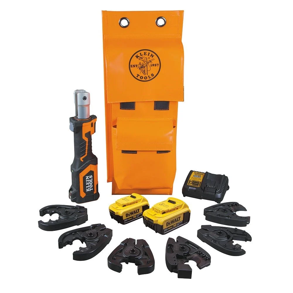 Klein BAT207T144H Cable Cutter/Crimper Kit, 4 Ah