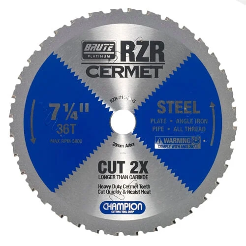 Champion Rzr-714-36-S 7-1/4 In. Cermet Saw Blade