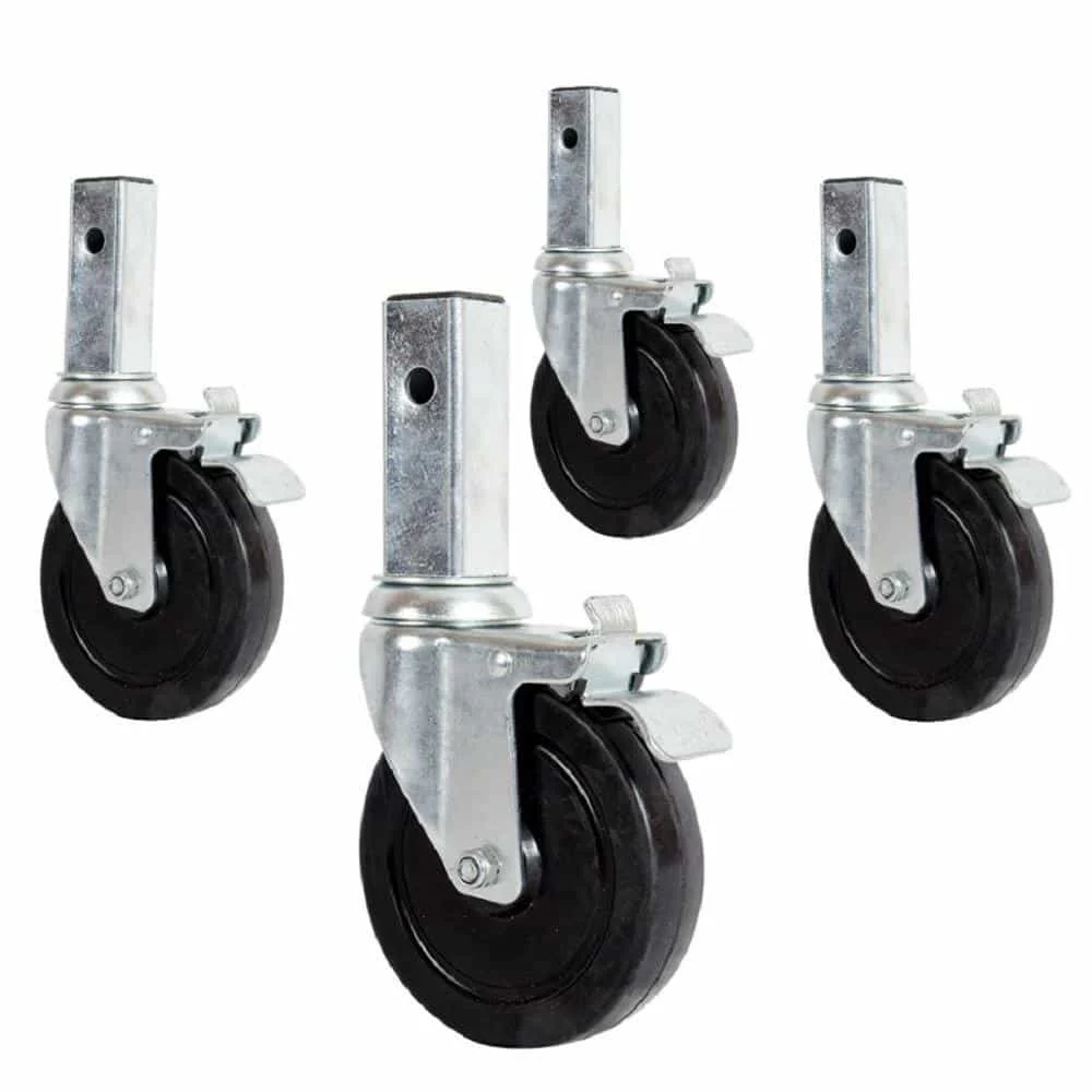 MetalTech I-C4CAS5 5 Inch Caster with Lock (4-Pack)