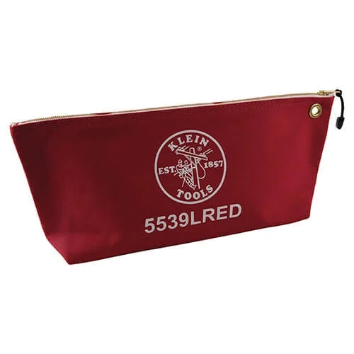 Klein 5539LRED Canvas Bag with Zipper, Large Red