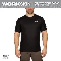 Milwaukee 414B-S WORKSKIN LIGHT SS SHIRT - BLACK S
