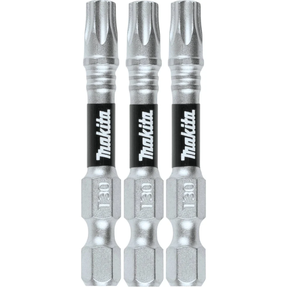 Makita E-00876 T30 Torx 2 in. Power Bit 3pk