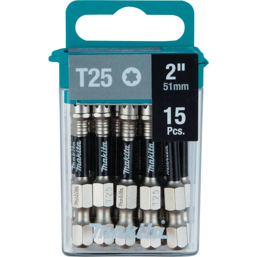 Makita E-01074 T25 Torx 2 in. Power Bit 15/pk