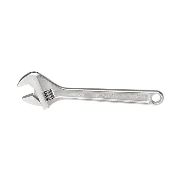 Proto Satin Clik-Stop Adjustable Wrench 15"
