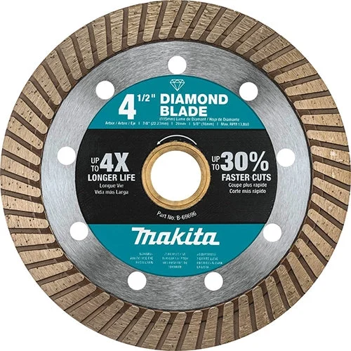 Makita B-69696 4-1/2 in. Diamond Blade, Turbo GP