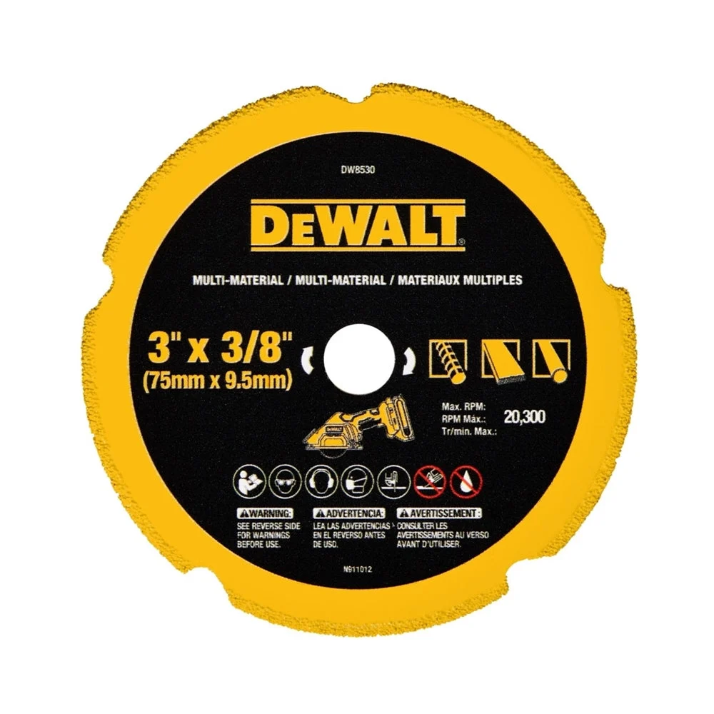Dewalt Dw8530 3-In. Diamond Multi-Material Blade (5 Pack)