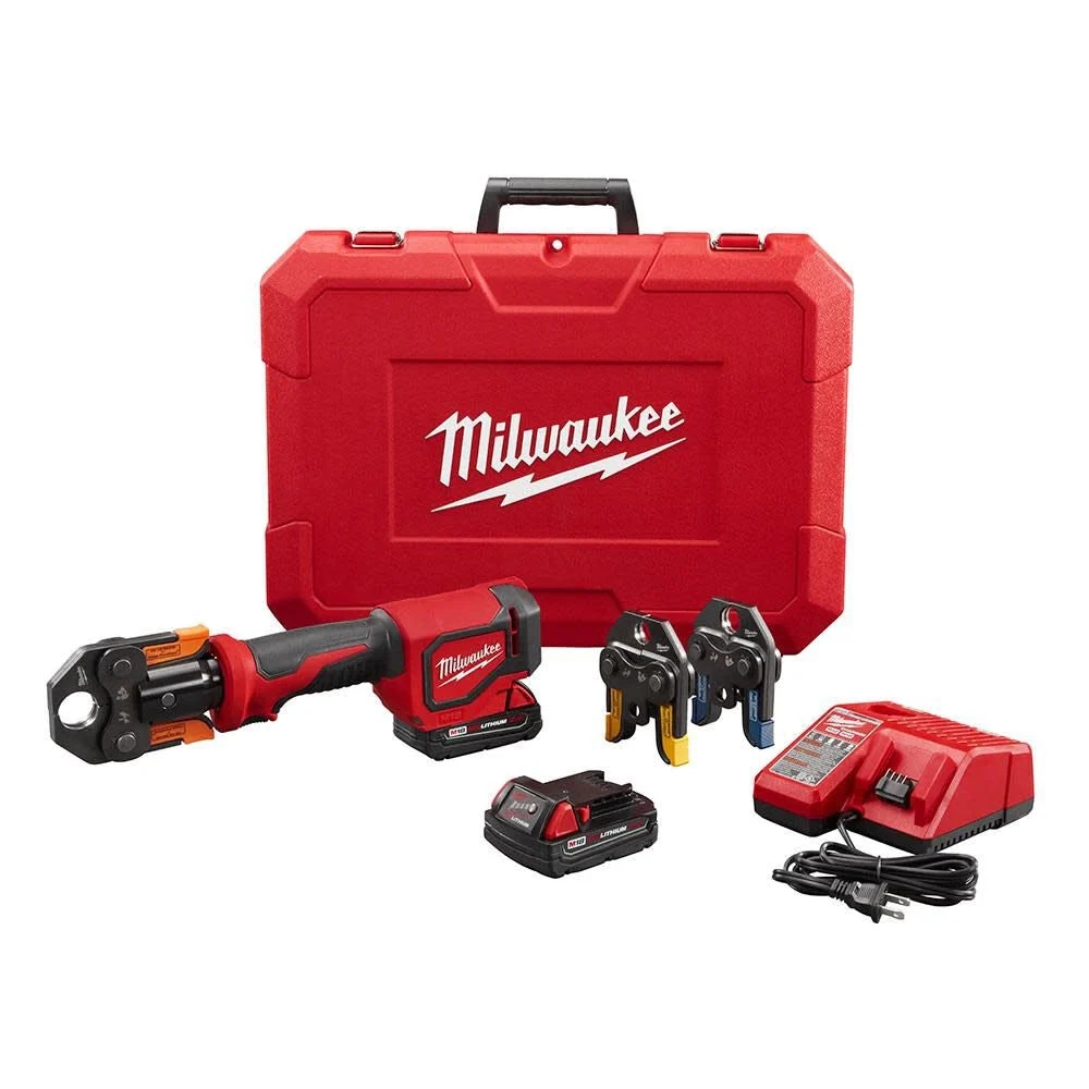 Milwaukee 2674-22P M18 FORCE LOGIC SHORT THROW PRESS TOOL KIT W/ VIEGA PUREFLOW JAWS