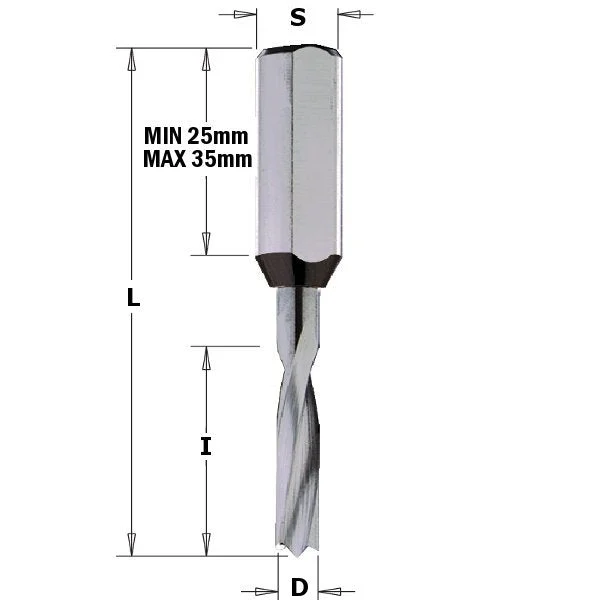 CMT 310.013.20 Dowel Drill, 1.3mm (1/16-Inch)