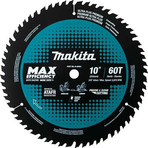 Makita B-66961 10 in. 60T Efficiency Miter Saw Blade