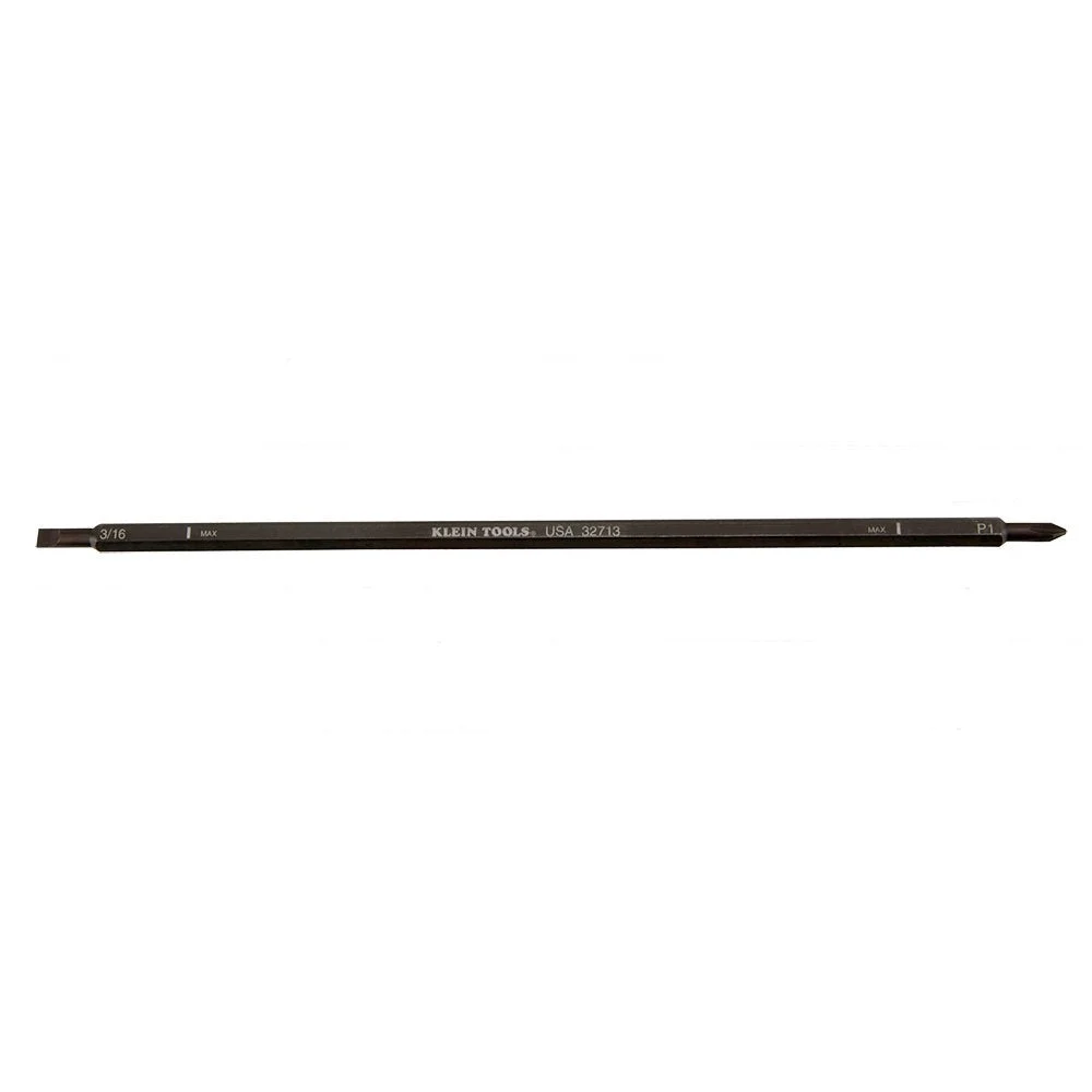 Klein 32713 Adj. Length Blades (#1 Phillips, 1/4" Slotted)