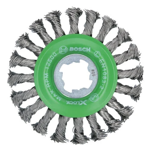 Bosch WBX429 4-1/2 in. Steel Knotted Wire Wheel