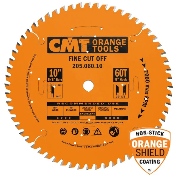 CMT 205.072.12 Industrial Cut-Off ATB Saw Blade, 12-Inch X 72 Teeth, 1-Inch Bore, PTFE-Coated