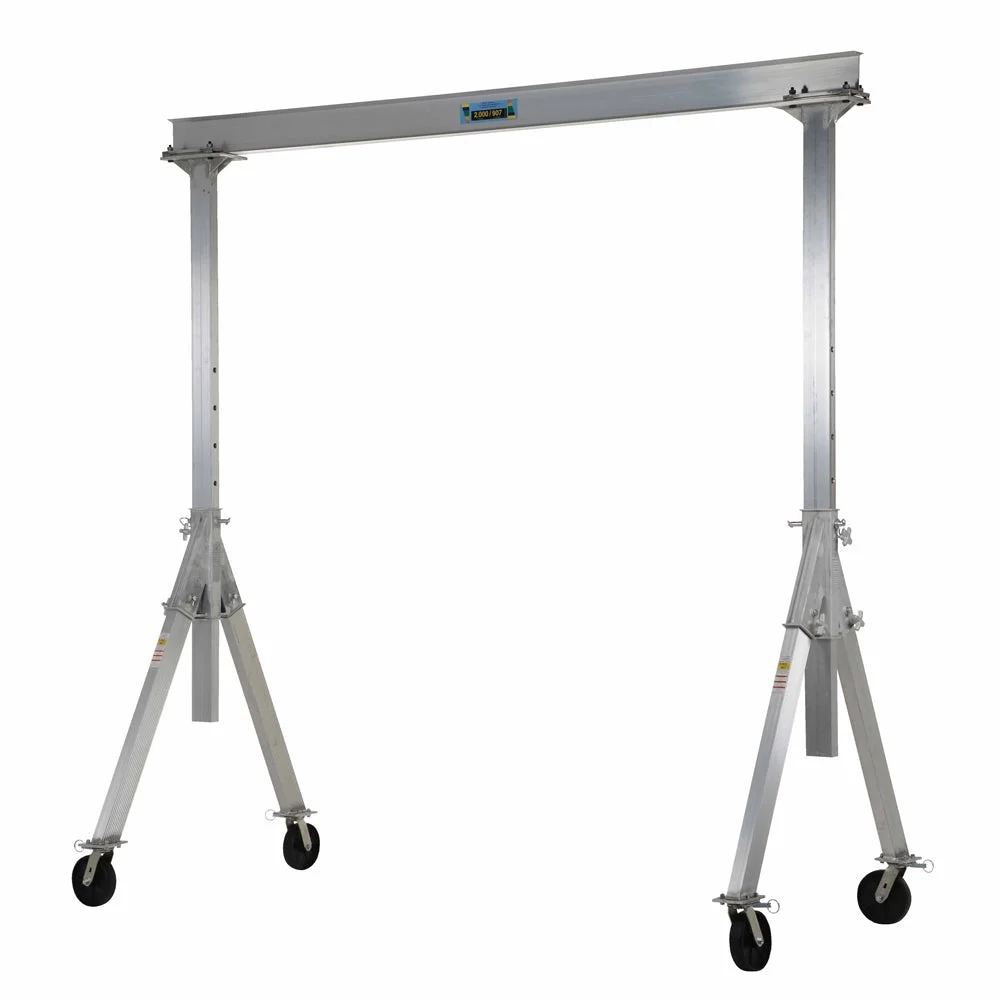 Vestil AHA-2-8-10 Adjust Aluminum Gantry Crane 2K 8 X 10