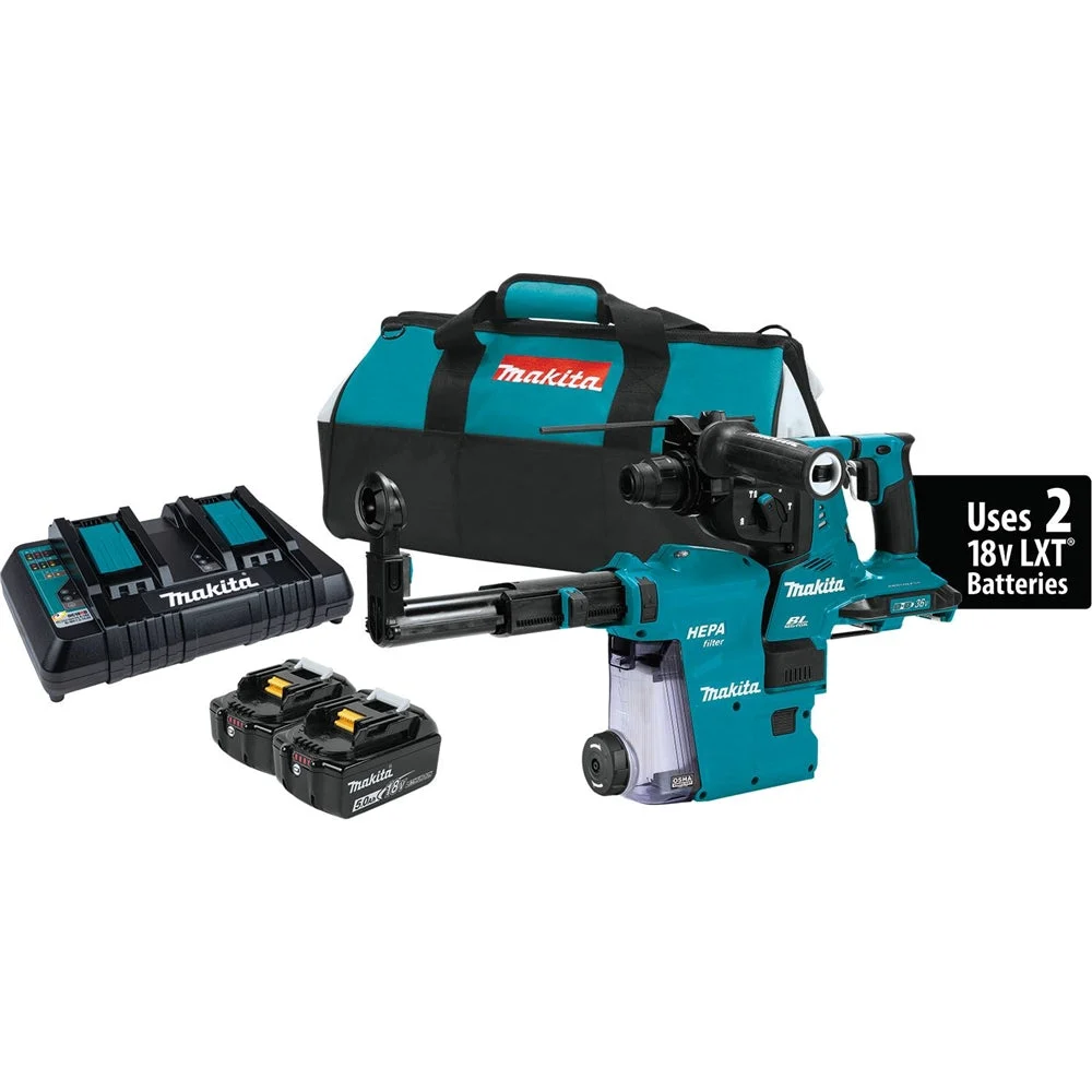 Makita XRH10PTW 18V Cordless 1-1/8 in. Rotary Kit