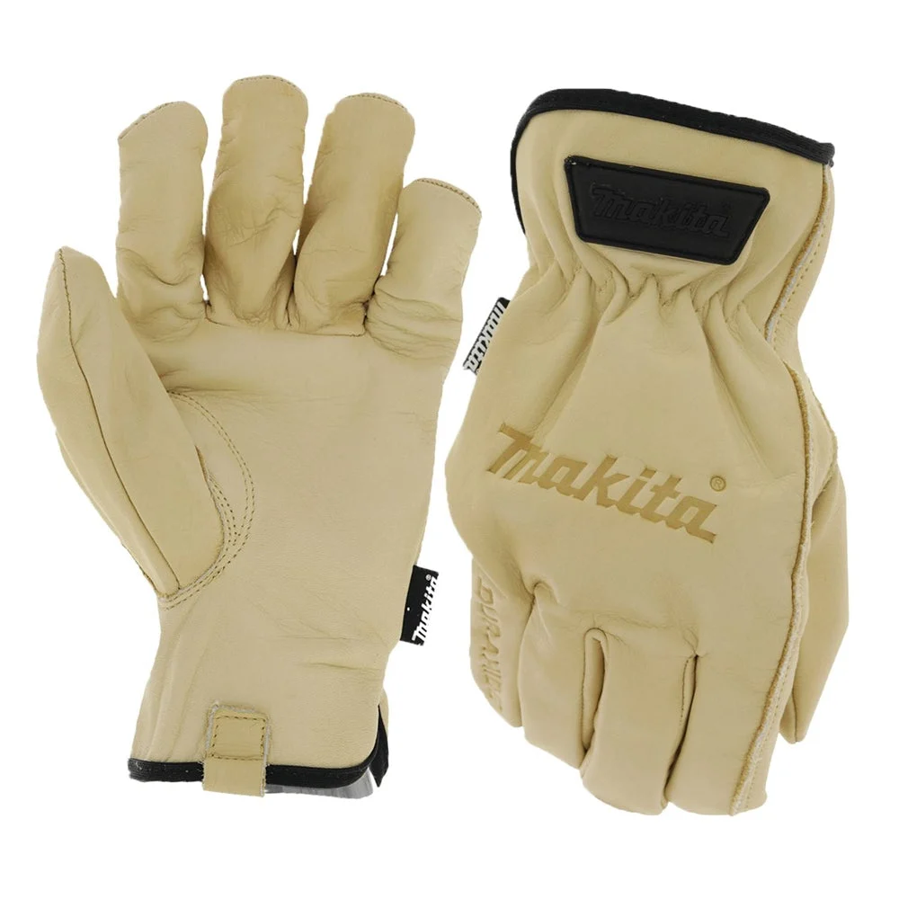 Makita T-04195 100% Genuine Leather Driver Gloves L