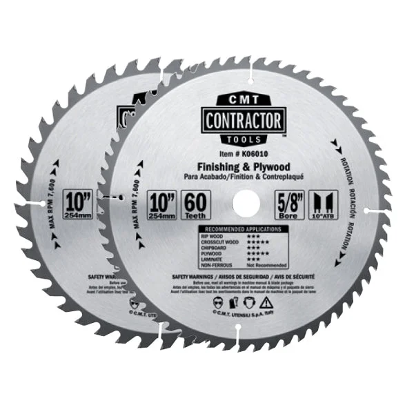 CMT K1001C ITK Contractor Combo Pack including 2 Blades for General Purpose & Finishing