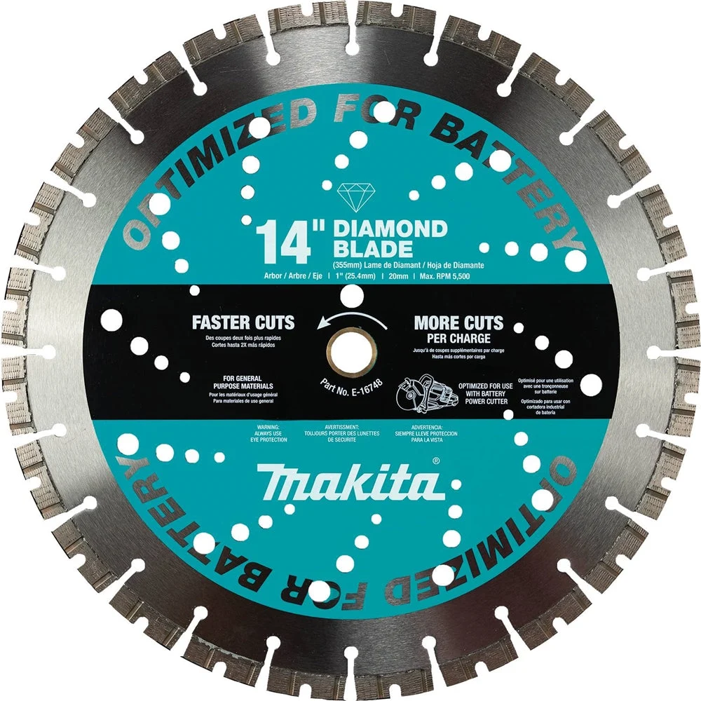 Makita E-16748 14 In. Thin Kerf Diamond Blade GP