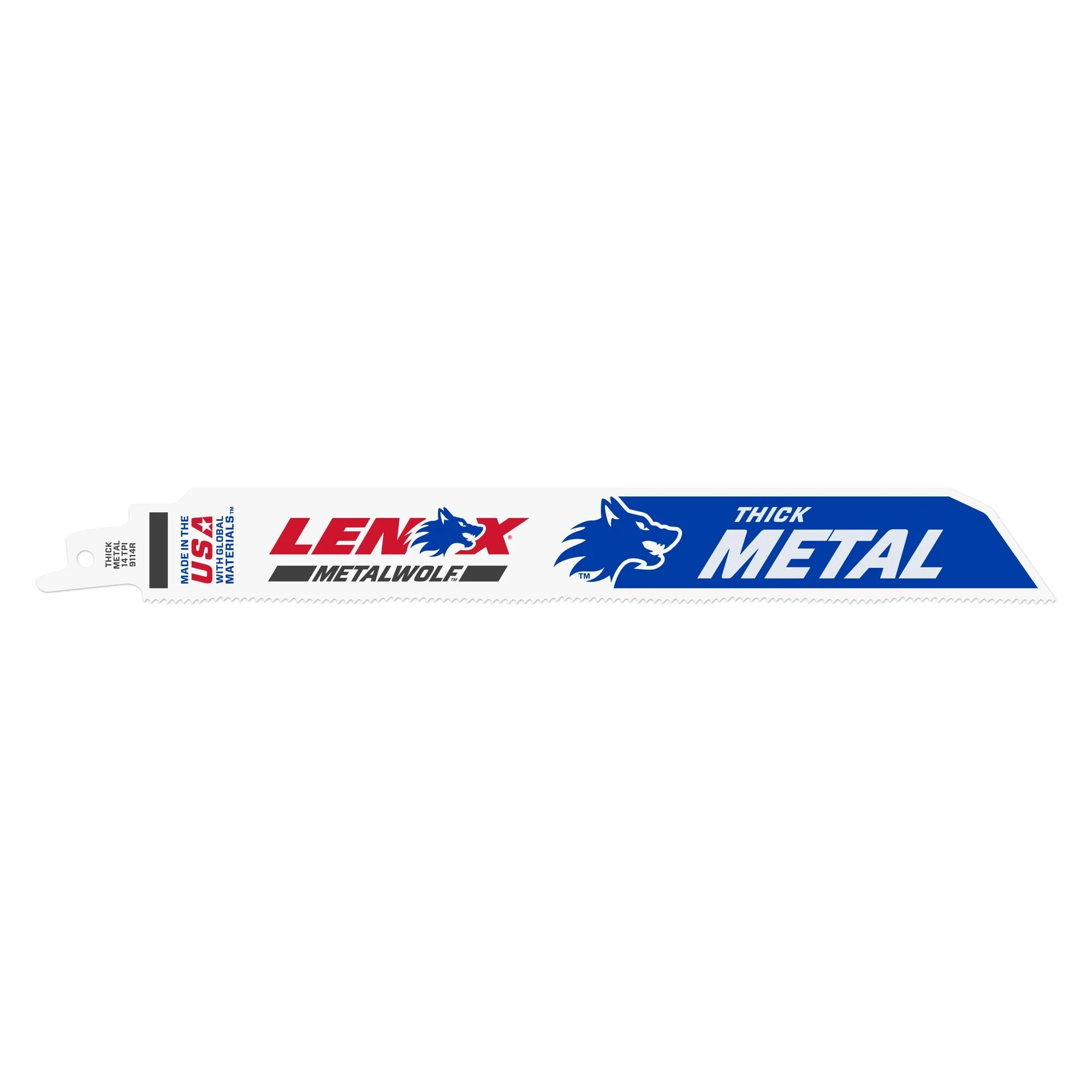 Lenox Lazer Metal Cutting Reciprocating Saw Blade Bi-Metal 9-Inch 14 Tpi 2/Pk