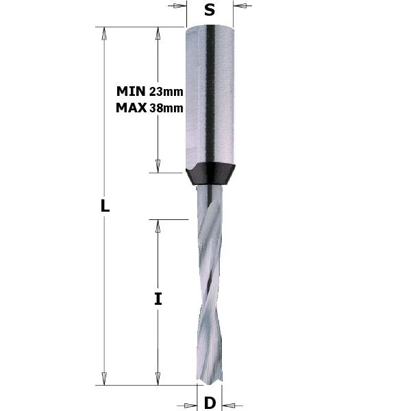 CMT 311.020.22 Solid Carbide Dowel Drill, 2mm