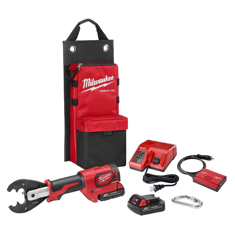Milwaukee 2678-22O M18FORCE LOGIC 6T UTILITY CRIMPING KIT W/ D3 GROOVES & FIXED O DIE