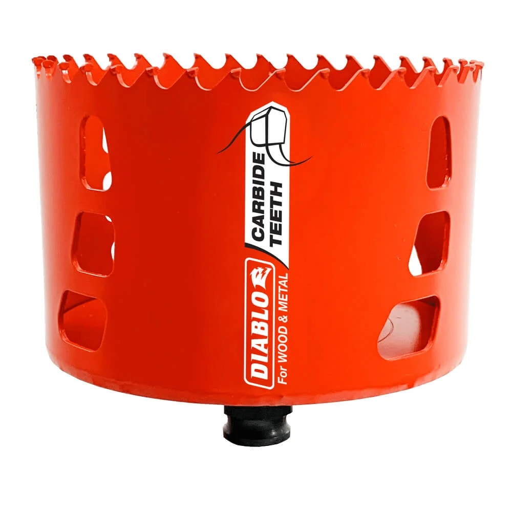 Diablo Tools 4" Carbide Teeth Hole Saw For Wood And Metal