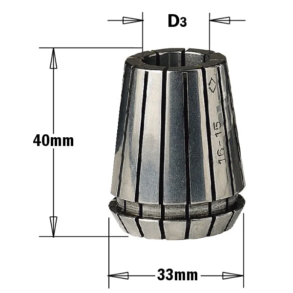 CMT 184.095.00 ER32 Precision Collet, 3/8-Inch Diameter