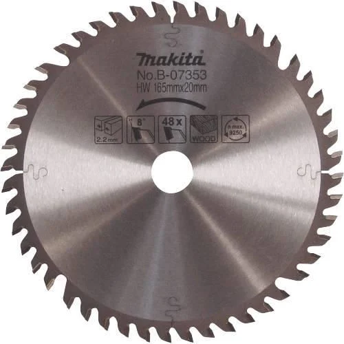 Makita B-07353 6 1-2 in. Carbide-Tipped Saw Blade