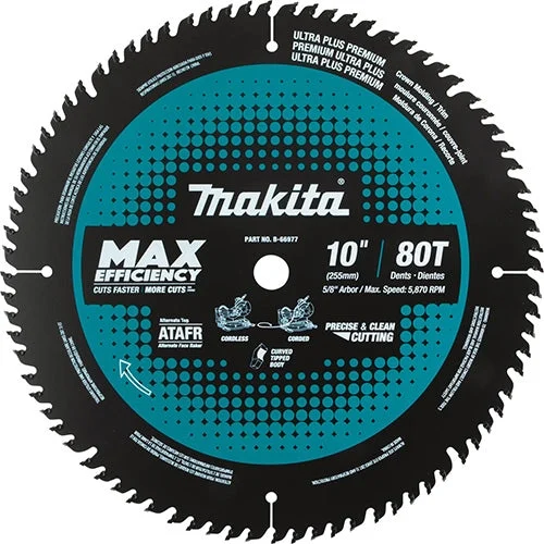 Makita B-66977 10 in. 80T Max Efficiency Miter Blade