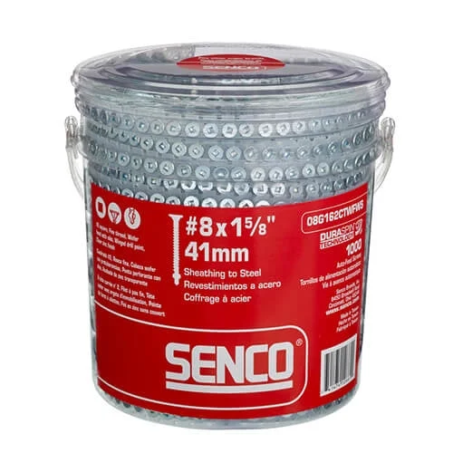 Senco 08G162CTWFWS 1 5-8 in. Wood To Steel Screws