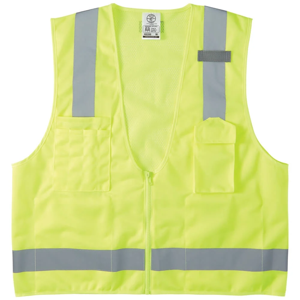 Klein 60269 Safety Vest, High Visibility Reflective Vest