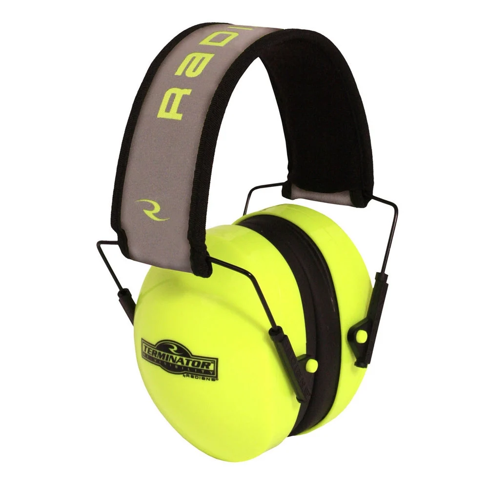 Radians TR0HVG-BX Terminator Ear Muff Hi Viz Green NRR 29