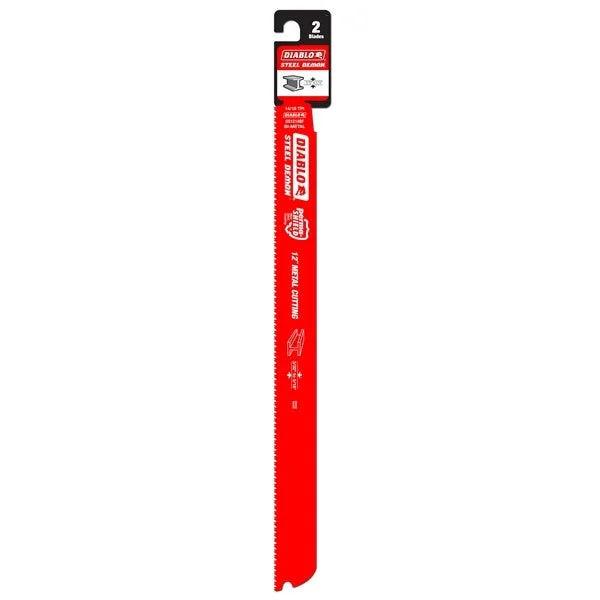 Diablo Tools 12" 14/18Tpi Bi-Metal Reciprocating Saw Blades For Medium Metal (25-Pack)