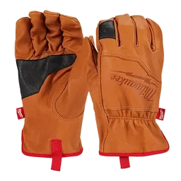 Milwaukee 48-73-0011 Goatskin Leather Gloves 6 Pack